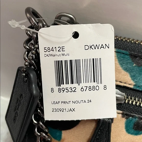 NWT Coach Leaf Print ‘Nolita’ 24 Shoulder Bag - Picture 2 of 13